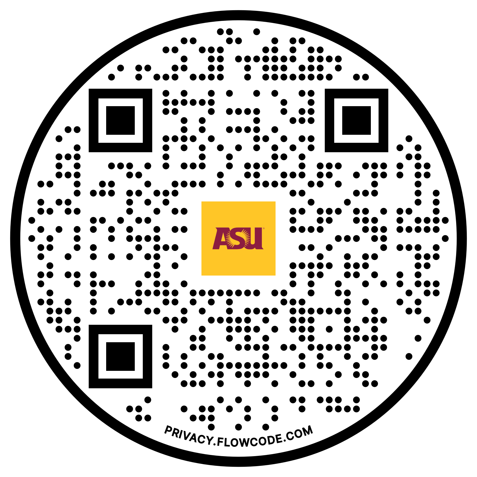 ASU Commencement QR code